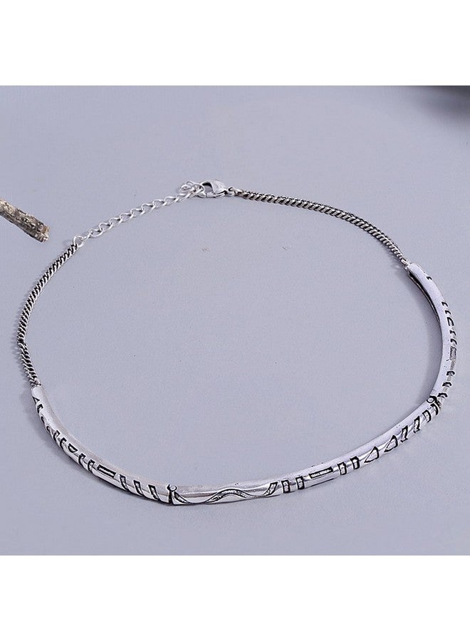 VOYLLA Aztec Bar Tribal Inspired Choker Necklace - Image 2