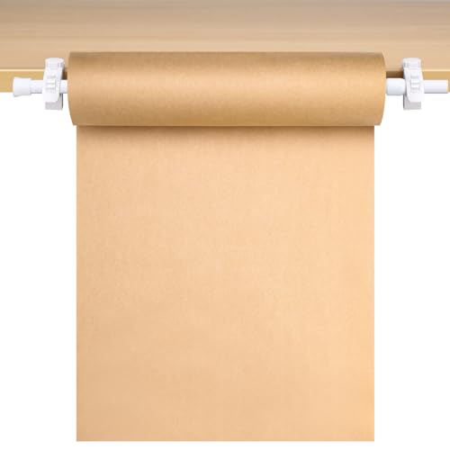 Vicenpal Kraft Paper Roll Holder 155275 Inch Retractable Clampon Butcher Paper Holder Roller Tabletop Easel for to Do Lists Drafting Wrapping Art Supplies Drawing - Image 1