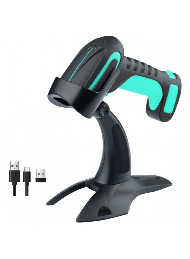 Tera Tera 1D 2D QR Barcode Scanner Wireless with Stand, Heavy Duty Industrial IP66 Drop Resistance, Image Scanning Handheld Reader Compatible for Bluetooth with Vibration Alert Model 8100, Battery Powered  - Image 1