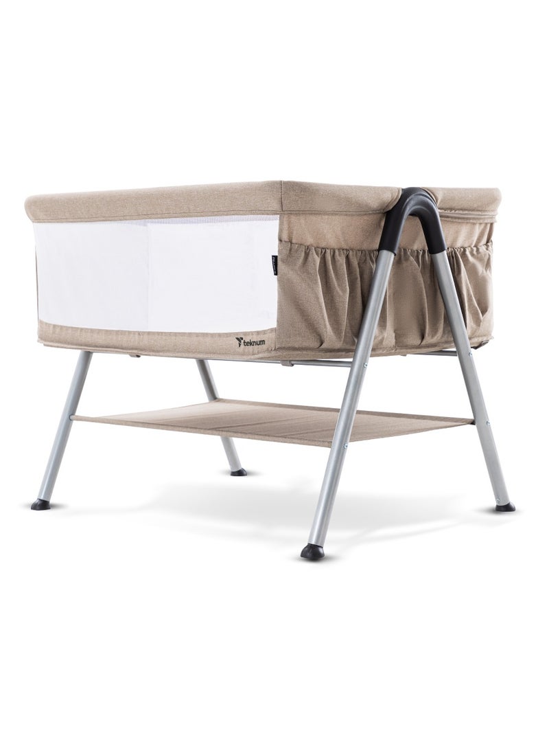 TEKNUM - Teknum FELLOW 2 Twin Bedside Crib Bassinet - Ivory - Image 1