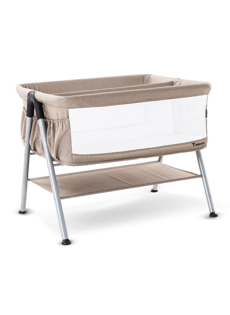 TEKNUM - Teknum FELLOW 2 Twin Bedside Crib Bassinet - Ivory - Image 1