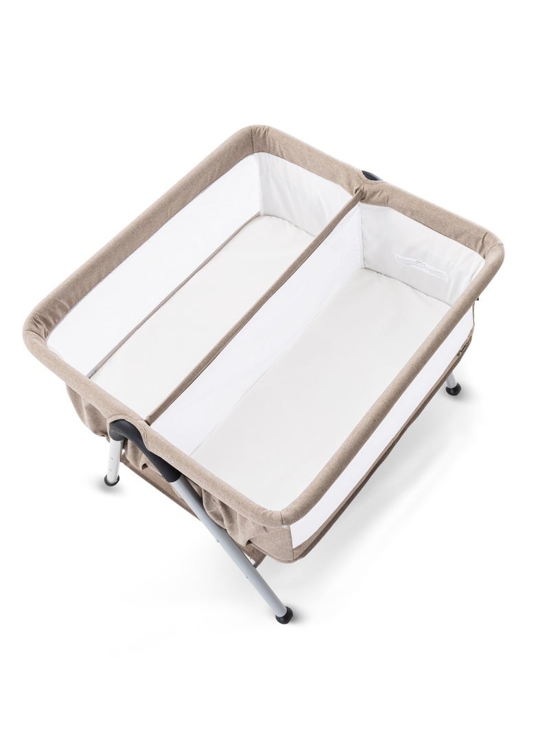 TEKNUM - Teknum FELLOW 2 Twin Bedside Crib Bassinet - Ivory - Image 1