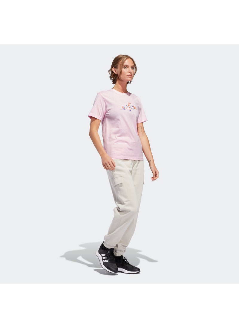 Adidas Elements Radiate Floral Graphic T-Shirt  - Image 5