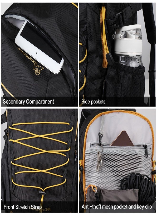 MOUNTAINTOP Hiking Backpack,30L Camping Backpack, Men Women Hiking Daypack Lightweight Travel Backpack for Climbing(Black) - Image 5