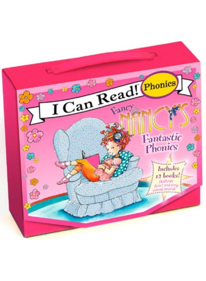Fancy Nancy's 12-Book Fantastic Phonics Fun! : Includes 12 Mini-Books Featuring Short and Long Vowel Sounds 