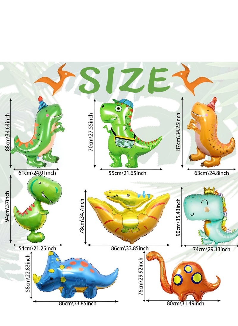 8 قطع من بالونات الديناصورات كبيرة الحجم ، بالونات ديناصورات رقائق عملاقة ، بالونات ديناصور عيد ميلاد ، بالونات ديناصور الهيليوم في الغابة لزينة عيد ميلاد حفلة الديناصورات - pzsku/Z8A4DC9CD4B2169BD5E7DZ/45/_/1718469875/a009cf3a-a807-4433-9c69-e563a239c169