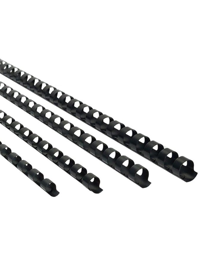 MASTER PLUS Comb Binding Spiral 6mm Plastic 30 Sheet 100pcs - Image 1