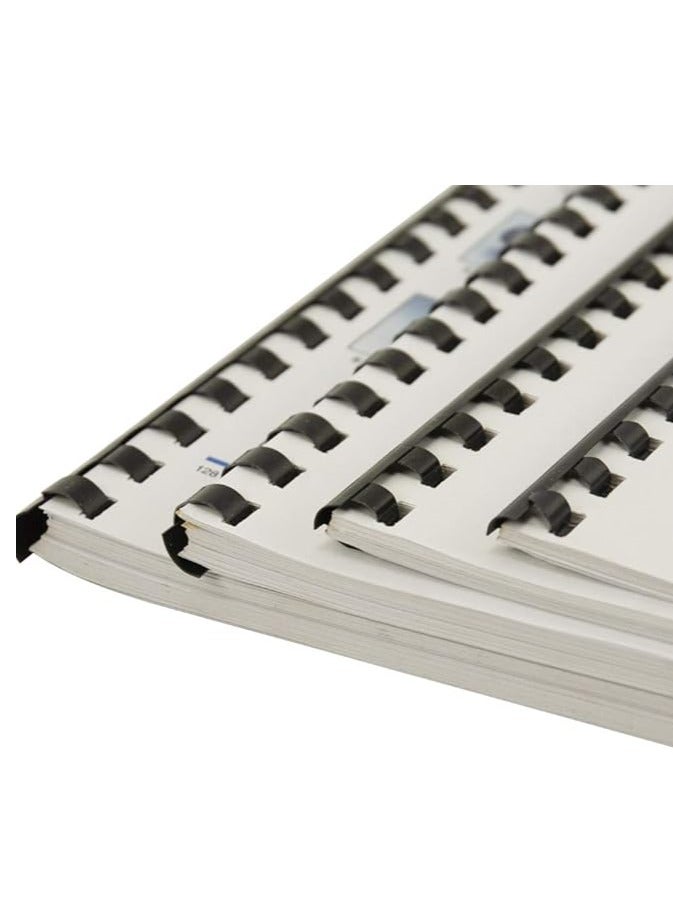 MASTER PLUS Comb Binding Spiral 6mm Plastic 30 Sheet 100pcs - Image 2