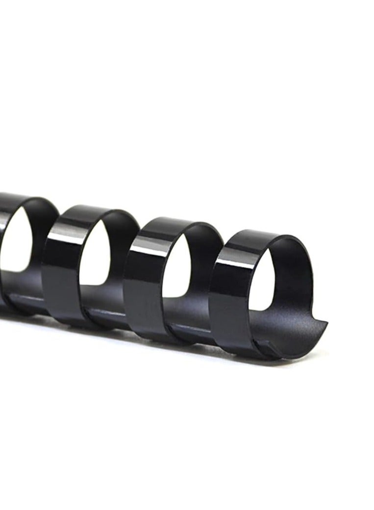 MASTER PLUS Comb Binding Spiral 6mm Plastic 30 Sheet 100pcs - Image 3