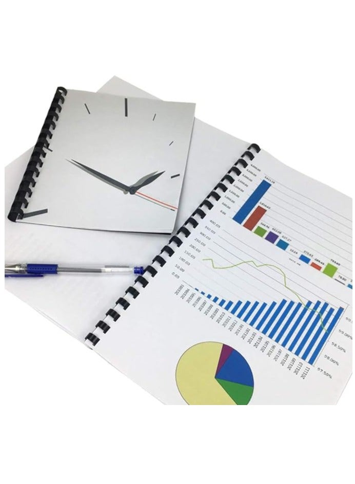 MASTER PLUS Comb Binding Spiral 6mm Plastic 30 Sheet 100pcs - Image 4