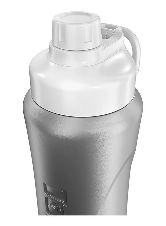 Tank Insulated Plastic Water Bottle, Silver, 1L, BPA Free - Image 2