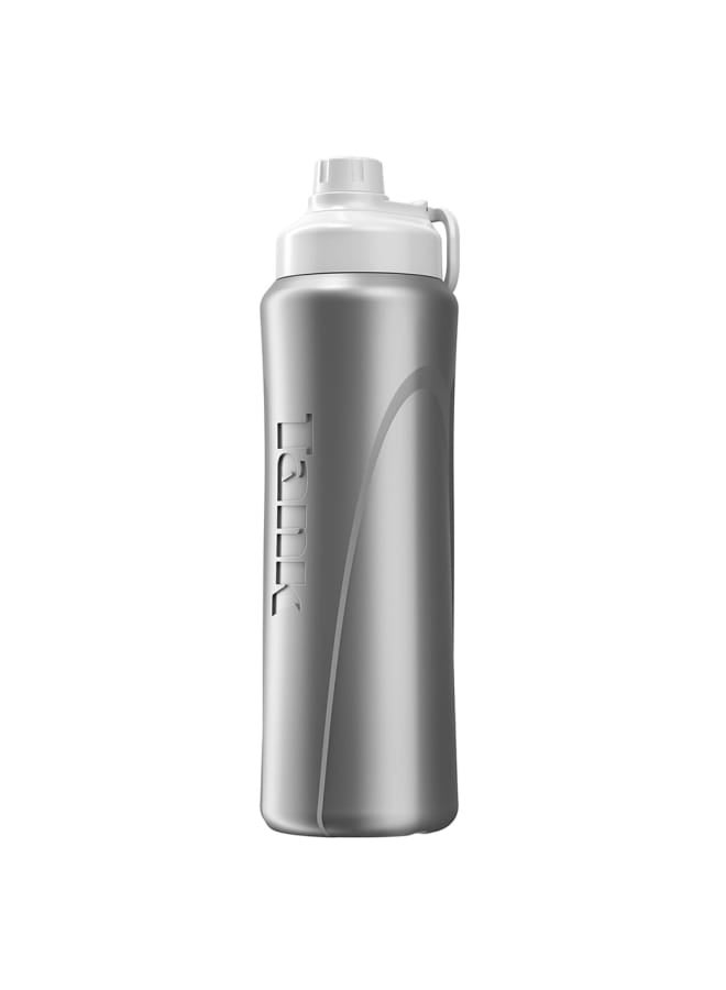 Tank Insulated Plastic Water Bottle, Silver, 1L, BPA Free - Image 4