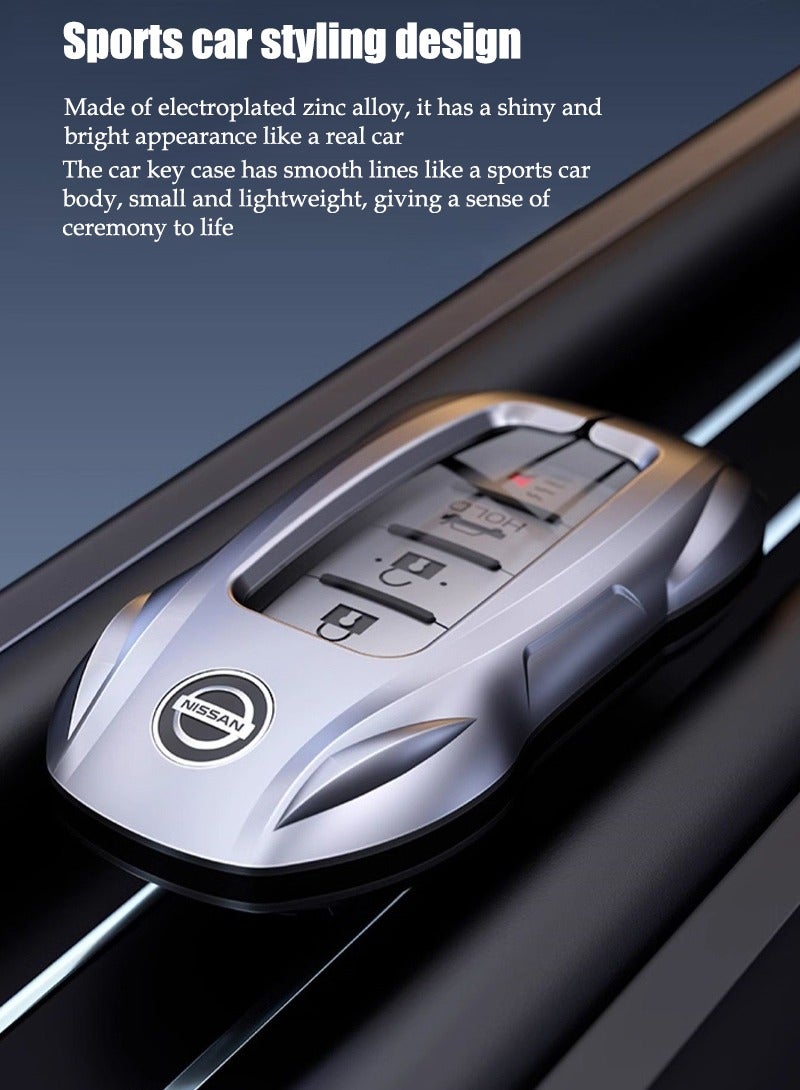 نيسان ملحقات مفتاح السيارة الأكمام ، مناسبة لكمام مفتاح سيارة نيسان ، الراقية ، مقاومة للارتداء ، تحمي مفاتيح سيارتك بشكل أفضل ، مثالية. - Image 2