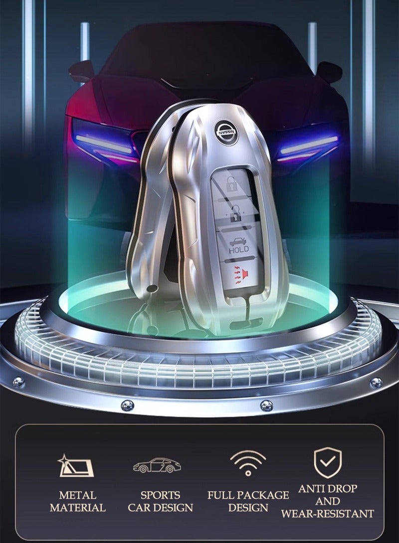 نيسان ملحقات مفتاح السيارة الأكمام ، مناسبة لكمام مفتاح سيارة نيسان ، الراقية ، مقاومة للارتداء ، تحمي مفاتيح سيارتك بشكل أفضل ، مثالية. - Image 3