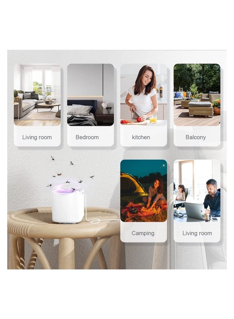 Captaintech Mosquito Killer Lamp, UV Insect Zapper USB Charging Bug Zapper Portable Electric Fly Killer USB Bug Zapper Electric Fly Trap Bug Zapper for Camping, Bedroom, Kitchen, Office, Home, Safe for Kids Pets - Image 5