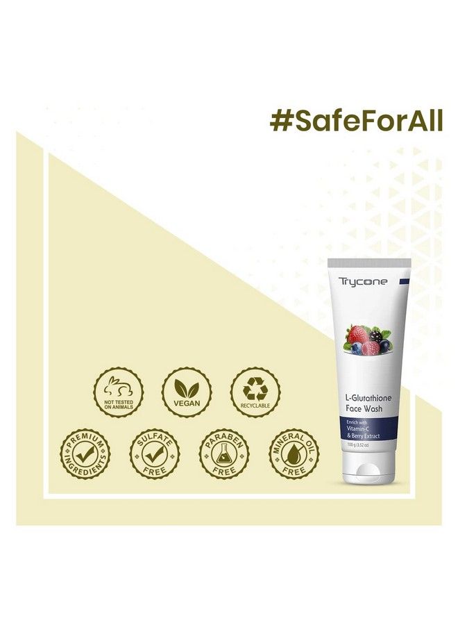Trycone L Glutathione And Vitamin C Face Wash For Skin Whitening Enrich With Natural Actives 100 Gm - Image 4