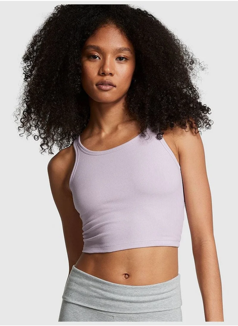 Victoria's Secret Cropped Rib Tank Top