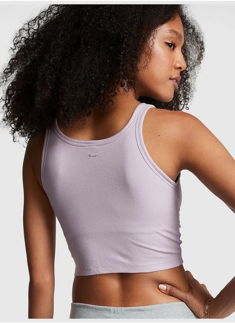 Victoria's Secret Cropped Rib Tank Top