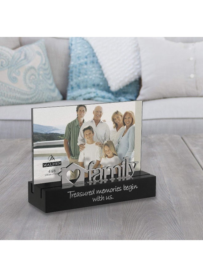 Malden International Designs Family Desktop Expressions With Silver Word Attachment Picture Frame - Image 3