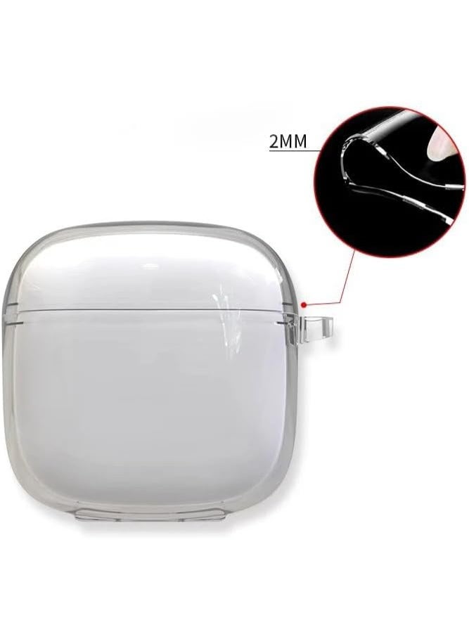 Silicone Case, Compatible with Huawei Freebuds SE 3 / SE 2 Gen Protective TPU Cover Clear Soft TPU Shockproof Case Full Body Transparent Protective Cover Men Women with Lanyard - Clear - Image 2