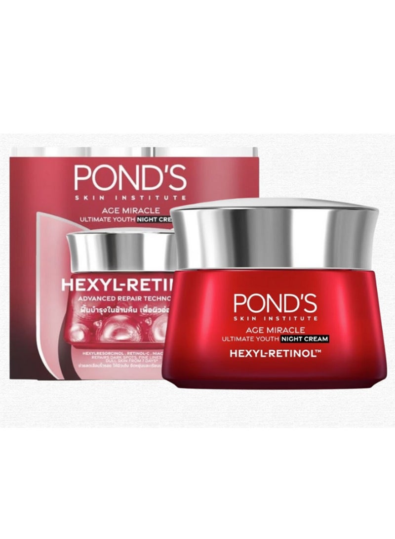 Pond's Age Miracle Ultimate Youth Night Cream Hexyl-Retinol 45g