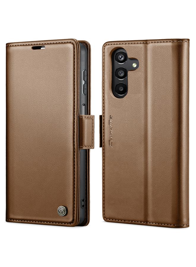 The Bros Case For Samsung Galaxy A24 4G 023 Butterfly Buckle Litchi Texture RFID Anti-theft Leather Phone Case