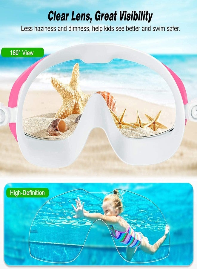 Dravizon Swimming Goggles for Kids (Transparent), Anti-Fog Water-Proof Anti-Ultraviolet Swimming Goggles, Adjustable Wide Field of View One-Piece Earplugs Suitable - Image 4