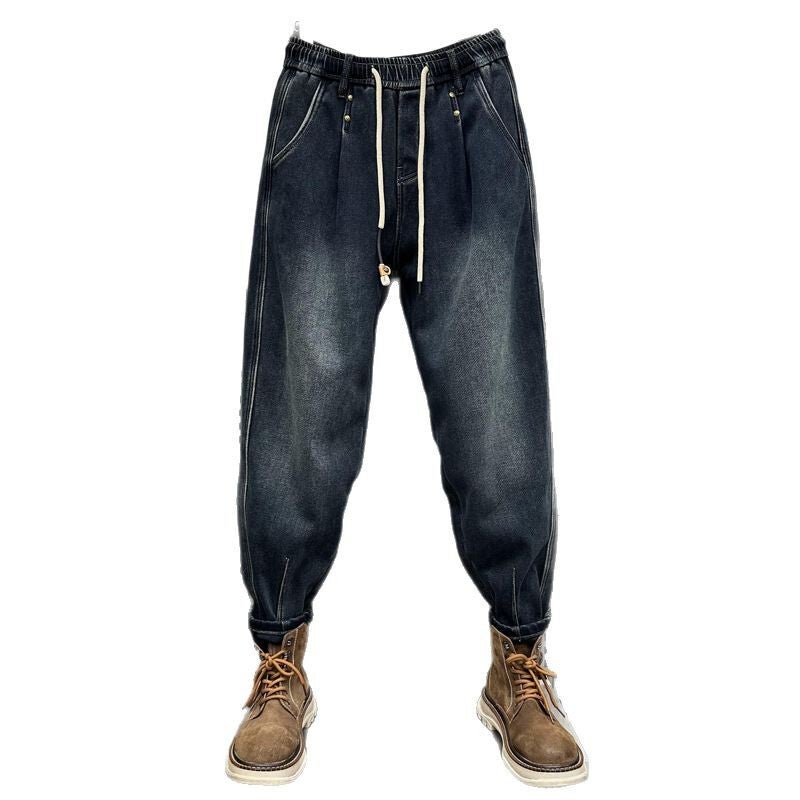 Unisex Classic Denim Jeans Loose Fit Daily Outdoor Wear - Image 4