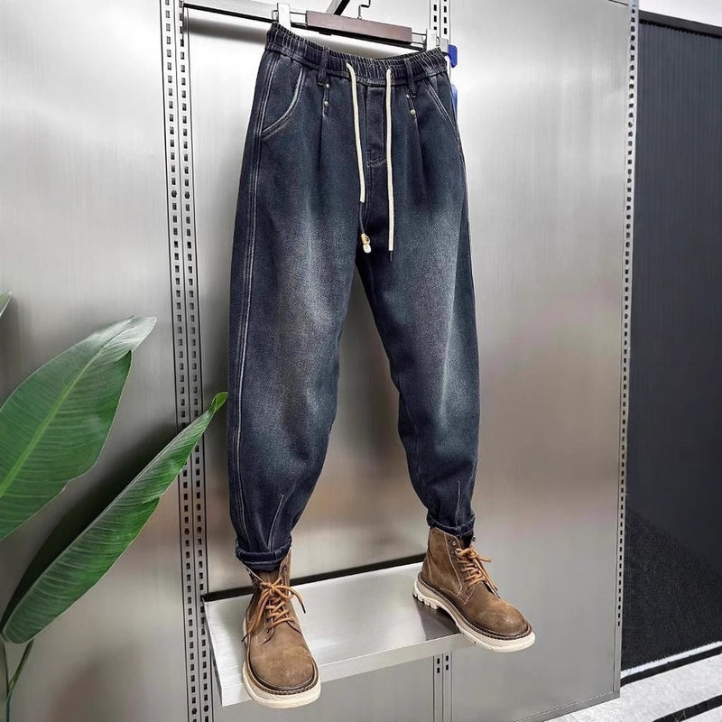 Unisex Classic Denim Jeans Loose Fit Daily Outdoor Wear - Image 3