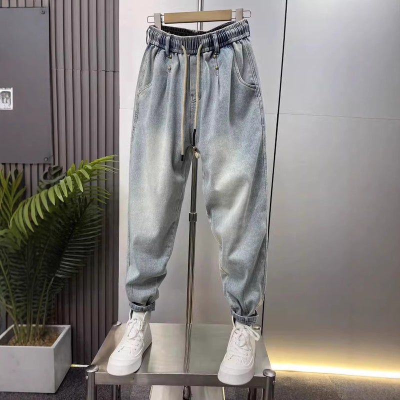Unisex Classic Denim Jeans Loose Fit Daily Outdoor Wear - Image 2