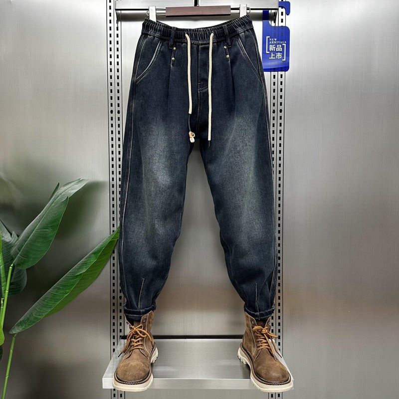 Unisex Classic Denim Jeans Loose Fit Daily Outdoor Wear - Image 1