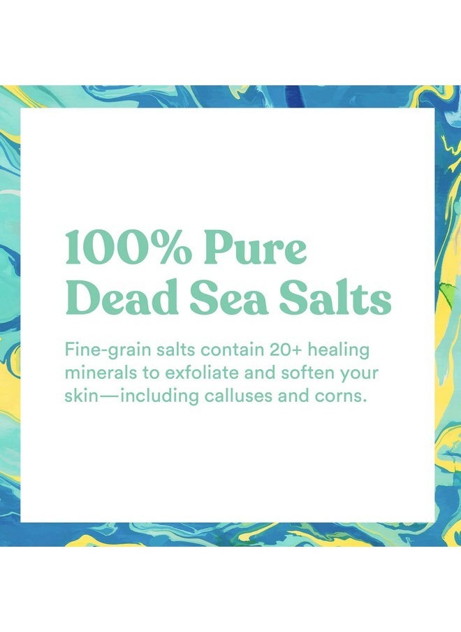 Asutra - Invigorating And Therapeutic Foot Soak + Pedicure Pumice Stone (Dead Sea Salt W/Tea Tree & Eucalyptus Oils), 16 Oz - Helps To Soften Calluses, Corns, And Cracked Feet - Image 1