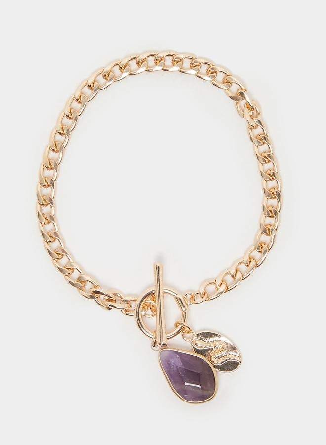 Styli Stone Drop Chain Bracelet - Image 2