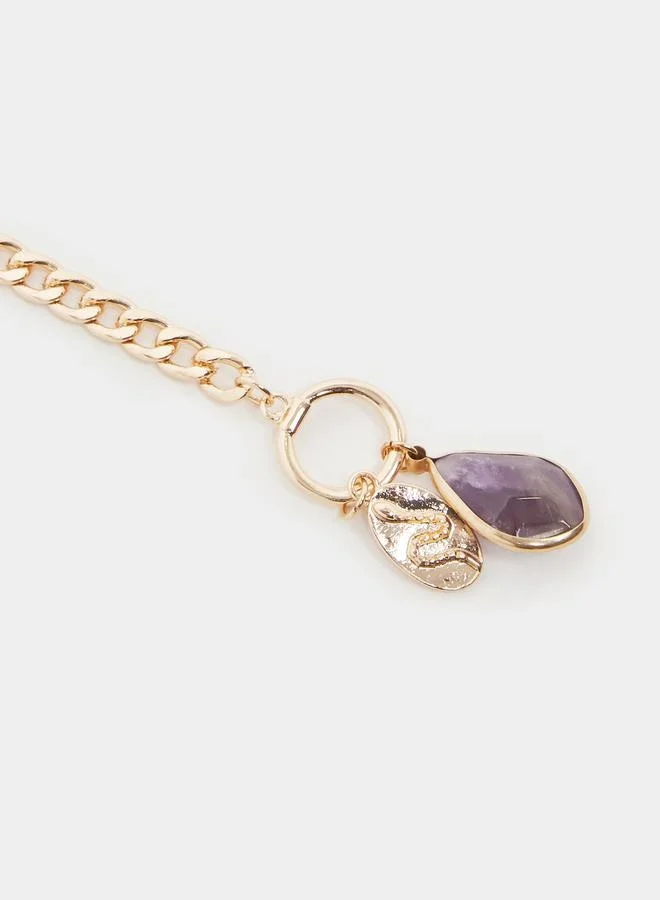 Styli Stone Drop Chain Bracelet