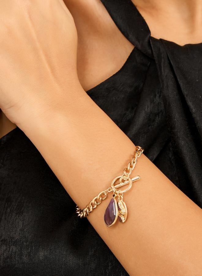 Styli Stone Drop Chain Bracelet - Image 1