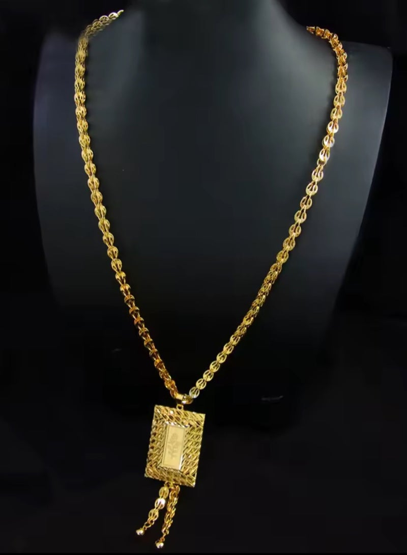 غولدماكس سلسال نسائي طويل شبيه بالذهب مطلي عيار 24 مقاس 74 سم - Image 3