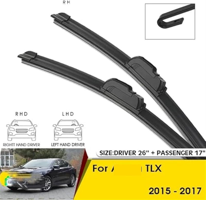 Wivplex Windshield Wiper Blades for Acura TLX 2015-2017 - Image 2