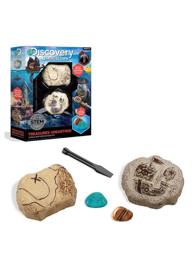 Discovery Mindblown Treasures Unearthed Mini Excavation Kit (2 Pack) - Image 1