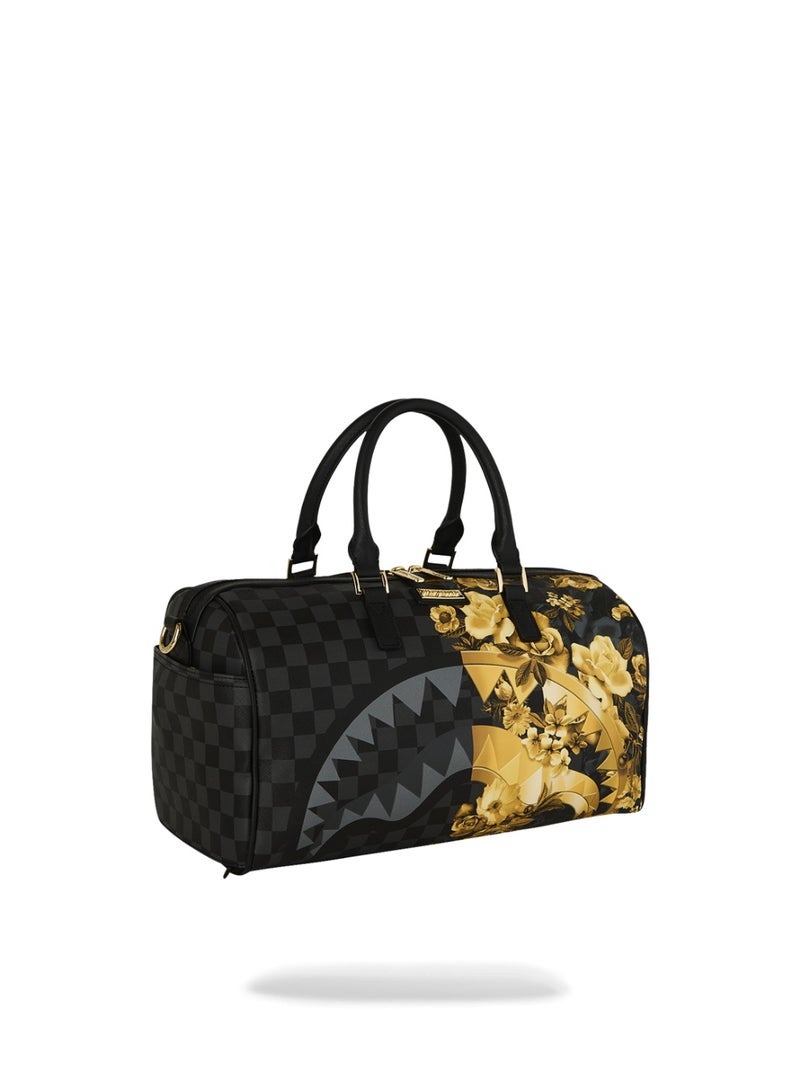 SPRAYGROUND حقيبة دفل صغيرة مزينة بالزهور الذهبية من سبراي غراوند - Image 2
