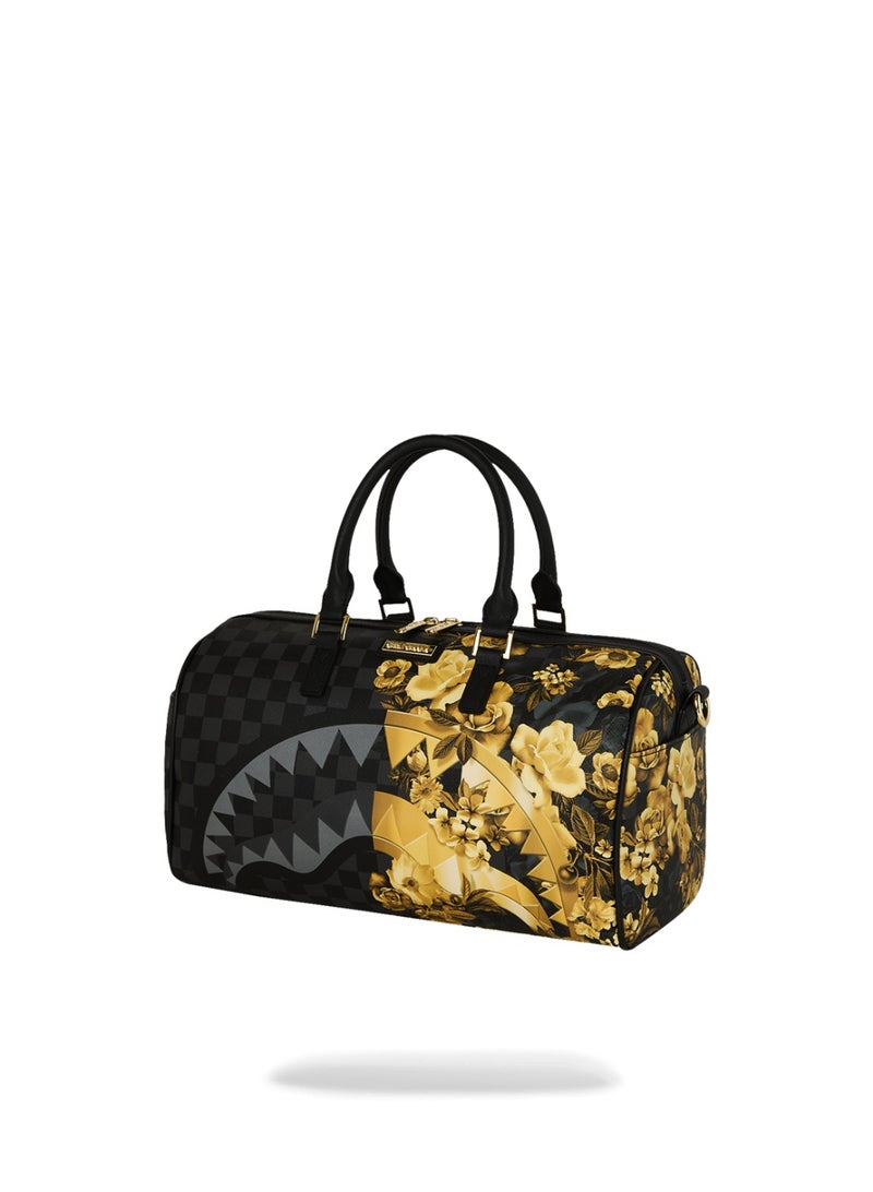 SPRAYGROUND حقيبة دفل صغيرة مزينة بالزهور الذهبية من سبراي غراوند - Image 3