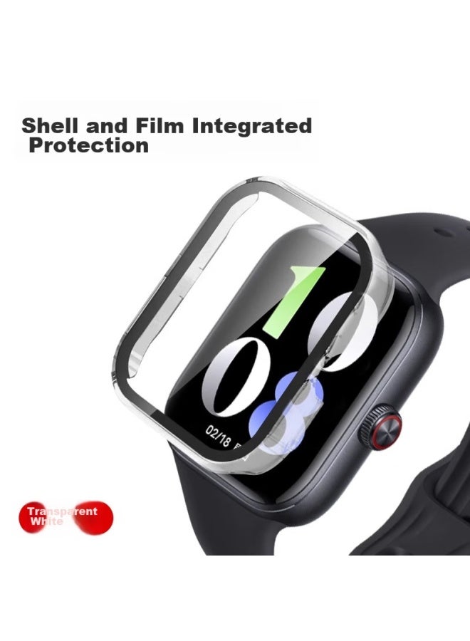 Xuanyi، غطاء حماية مناسب لساعة Vivo/iqoo Watch Gt + واقي شاشة، علبة وطبقة مدمجة، تغطية كاملة، غطاء حماية Watch Gt، طبقة حماية الشاشة، طبقة زجاج مقوى مضاد للبصمات، شفاف - Image 2
