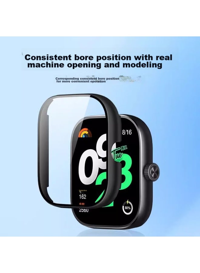 Xuanyi، غطاء حماية مناسب لساعة Vivo/iqoo Watch Gt + واقي شاشة، علبة وطبقة مدمجة، تغطية كاملة، غطاء حماية Watch Gt، طبقة حماية الشاشة، طبقة زجاج مقوى مضاد للبصمات، شفاف - Image 3