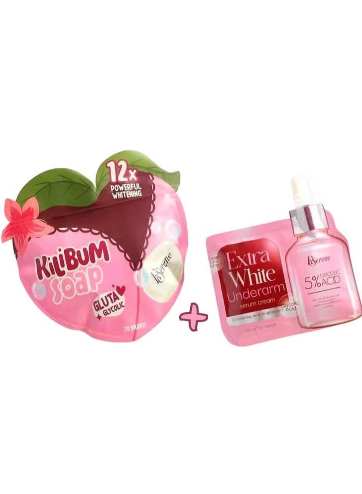 KSerene Kilibum Soap and Extra White underarm serum - kilibum