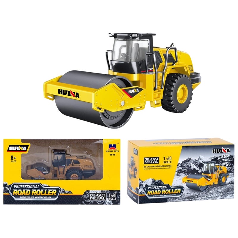 شاحنة مدحلة الطرق 1/60 الحديدية - اصفر - 1815