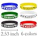PIBIMoicy 36 Pcs Taekwondo Theme Rubber Silicone Wristbands Taekwondo Competition Decorations Birthday Party Favors Supplies - Image 4