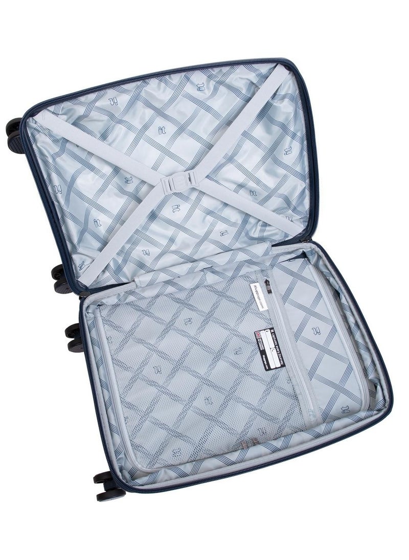 it Luggage - it Luggage Bag Unanimous Set of 3 Pcs, Hard Case Polypropylene (PP) Material, Matching Color Suitcases, 8x360 Degree Spinner Wheels, Expandable Trolley, Telescopic Handle, TSA Lock, Color Dark Blue - Image 1