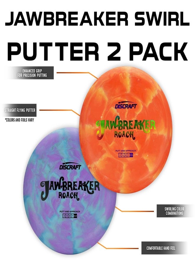 Discraft Jawbreaker Roach 2-Pack | Premium Putter Set in Updated Jawbreaker Plastic - Varied Colors & Foils - 173-174g - Image 5