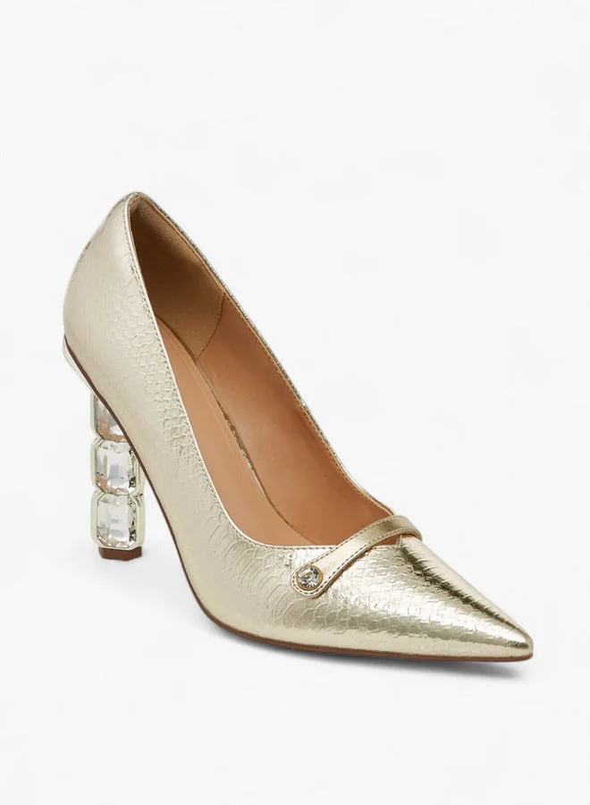 Celeste Women's Pointed Toe Slip-On Pumps with Stiletto Heels