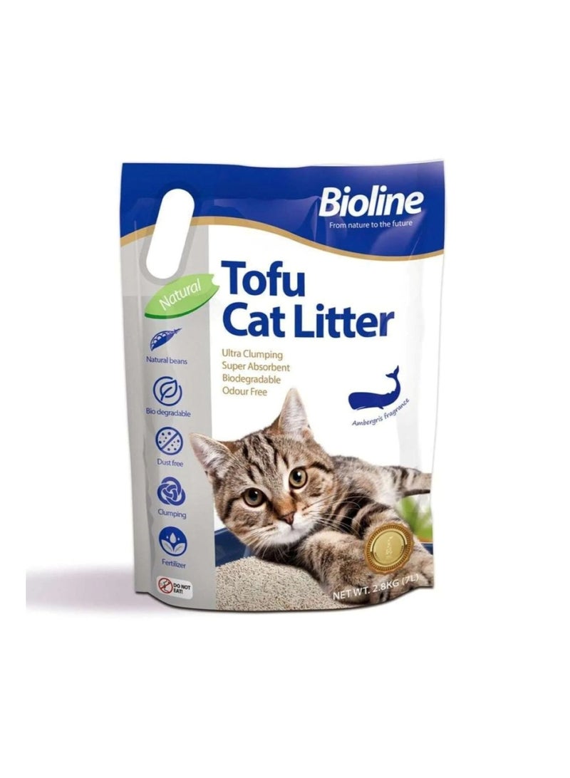 Tofu Cat Litter 7L – Ambergris Fragrance