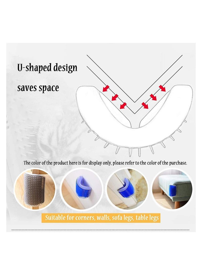 Corner Self Grooming Cat Brush(Orange, 8 X 13cm) - Image 3